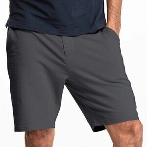 Swet Tailor Mens Dark Grey 8" Inseam Everyday Chino Shorts